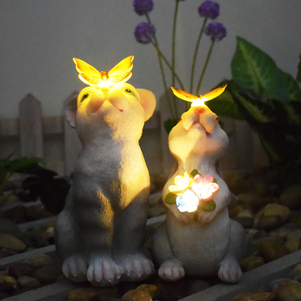 Solar Turtle Succulent Planter With LED Lights Textured Resin Garden Statue Bowlift