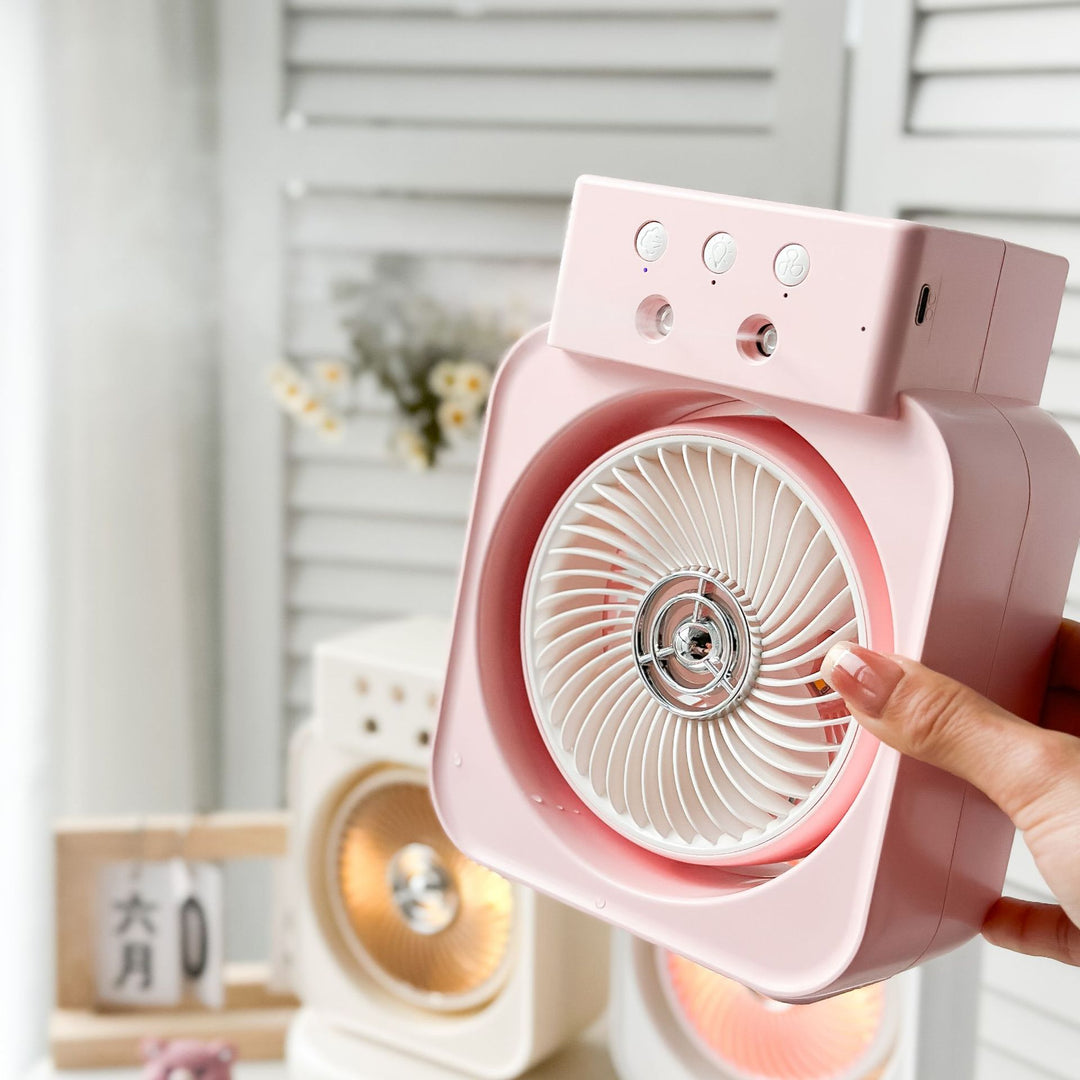 Women's portable mini fan with USB charging function Bowlift