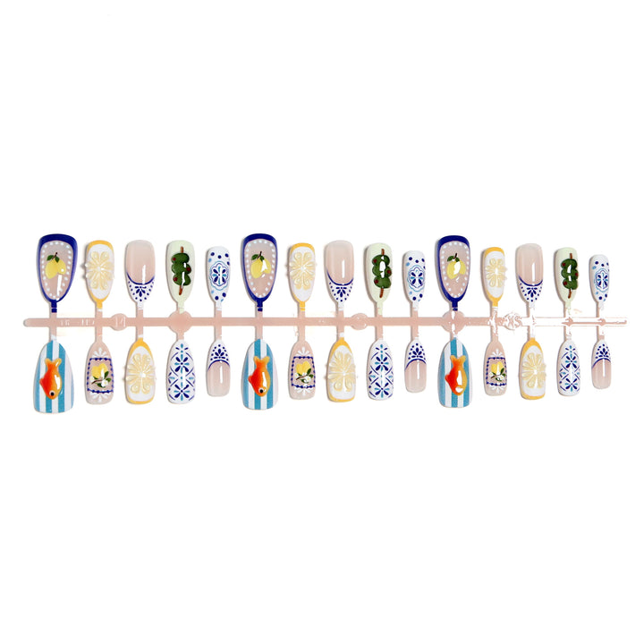 Artful nail tips with hand-drawn designs Bowlift