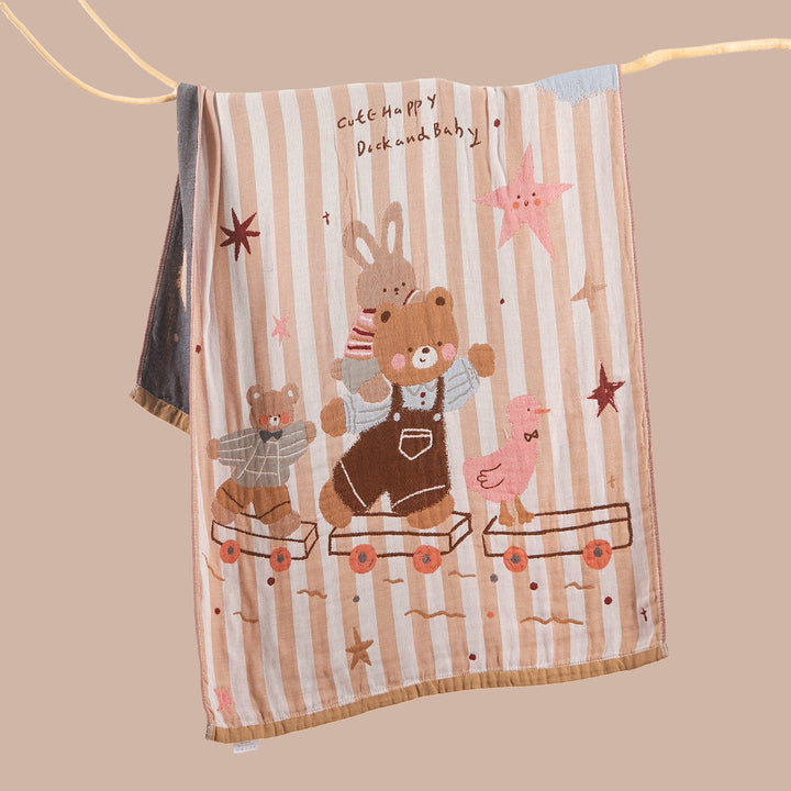 Women's throw blanket with enchanting landscape motif Bowlift