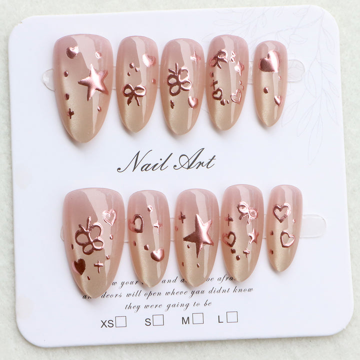 Artistic Decorative Press-On Nails Bowlift