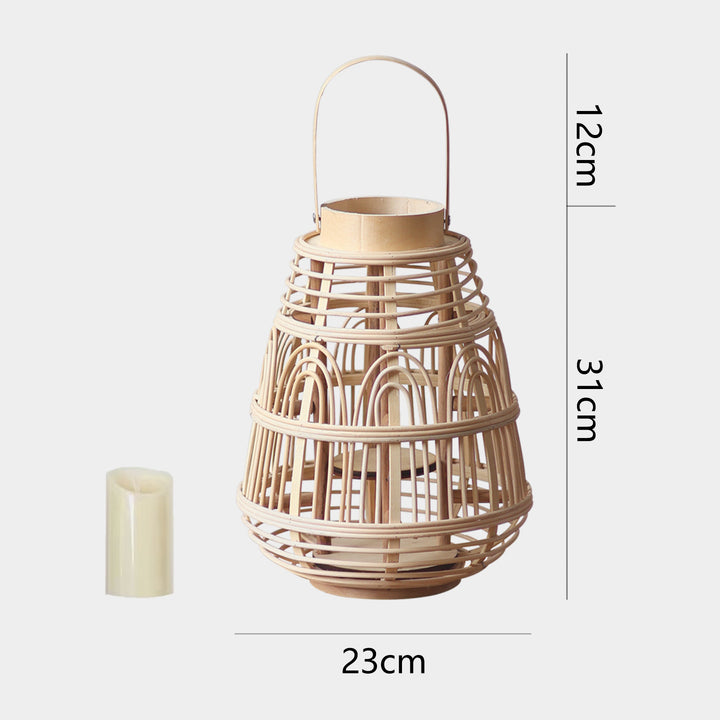 Handcrafted Rattan Lantern Bowlift