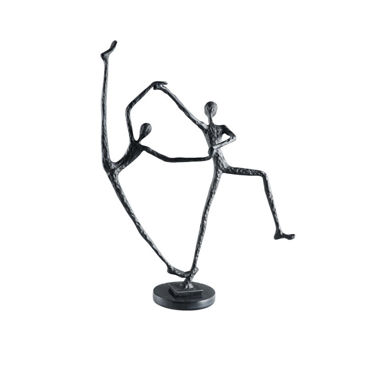 Modern Abstract Metal Plant Sculpture