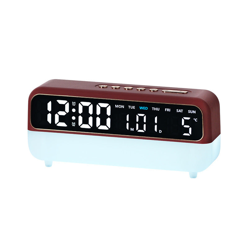 Digital radio alarm clock with temperature and date display Bowlift
