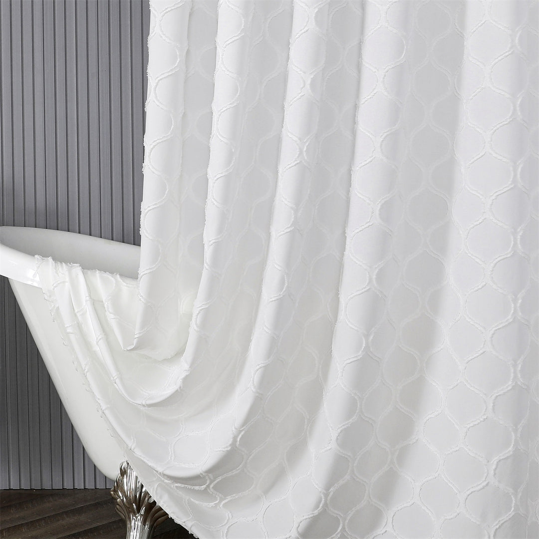 Textured Pattern Window Curtains Bowlift