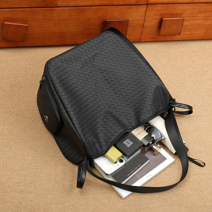 Woven Design Backpack Bowlift
