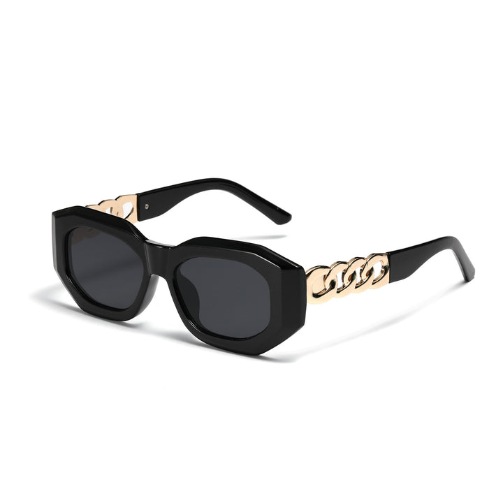 Ladies fashionable sunglasses with luxurious chain frame Bowlift