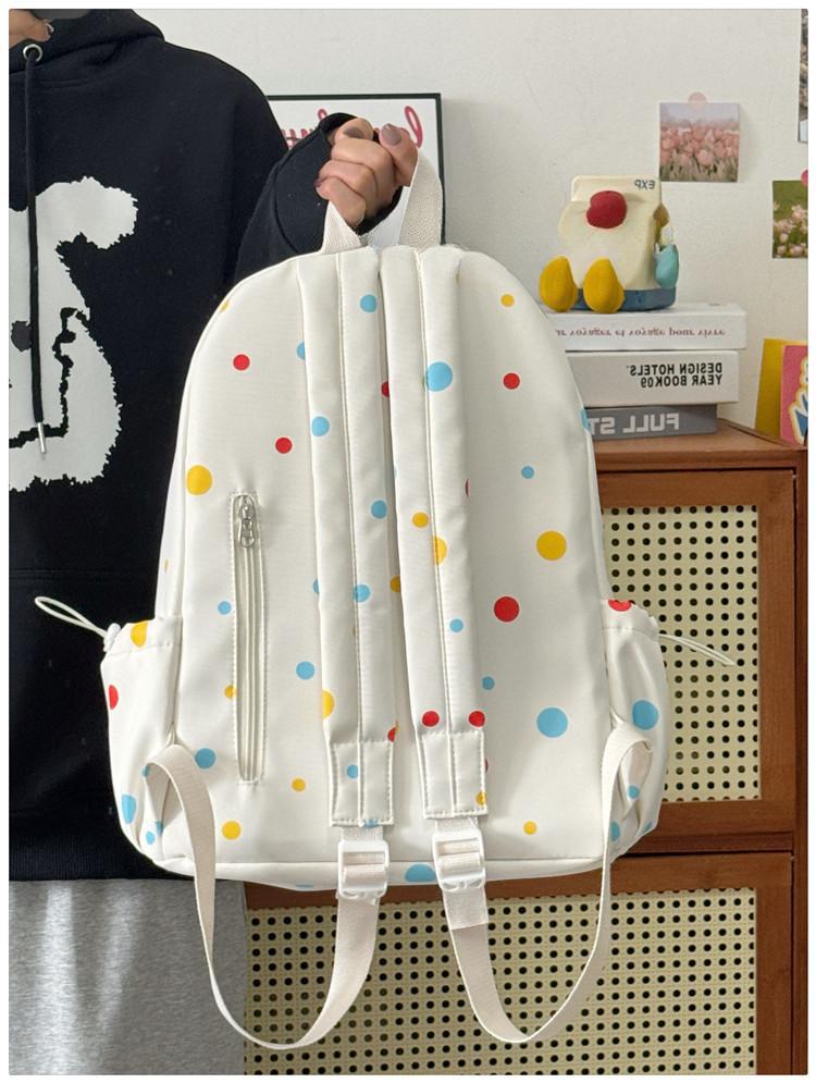 Fun-Themed Polka Dot Backpack Bowlift