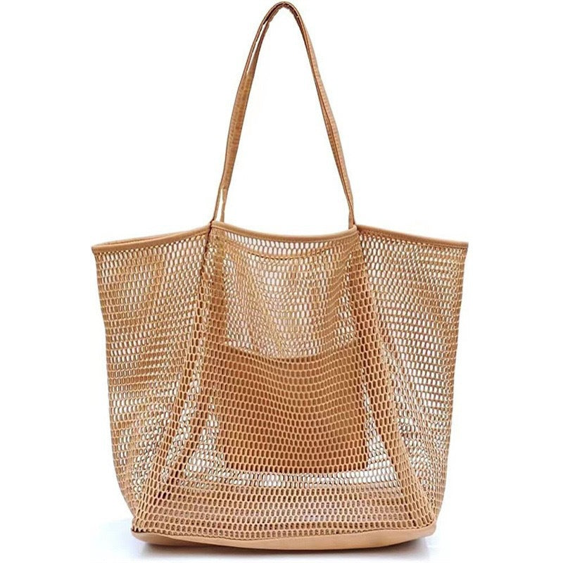 Beach bag in airy mesh design Bowlift