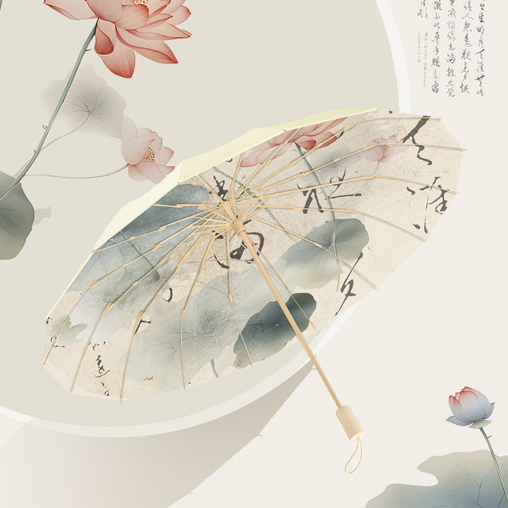 Ladies Foldable Sun Umbrella with Creative Panda Design Bowlift