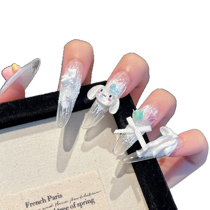 Creative 3D Themed Press-On Nail Art Bowlift