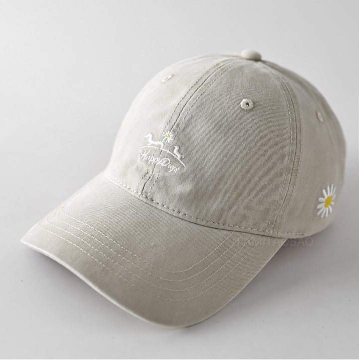 Women's Lightweight Cotton Embroidered Cap Bowlift