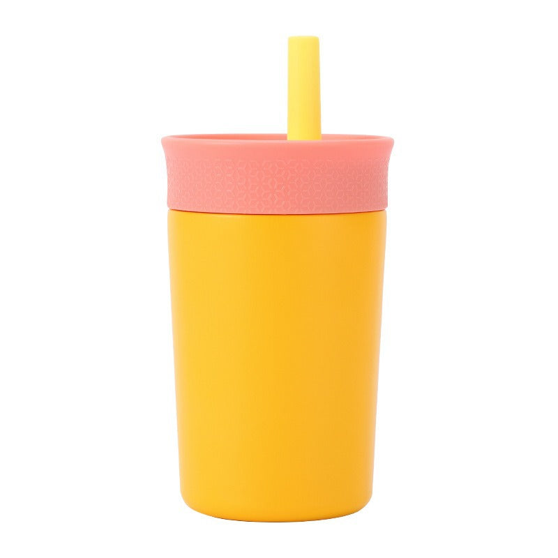 Women's practical insulated cup with integrated straw Bowlift