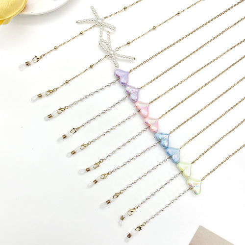 Heart-Detail Eyewear Chain Bowlift