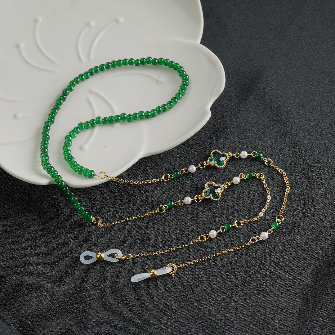 Unique Beaded Eyewear Chain Bowlift
