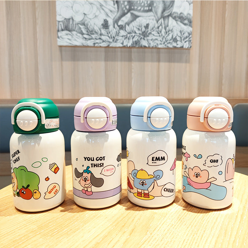 Women’s creative drinking bottle with stable silicone cover Bowlift