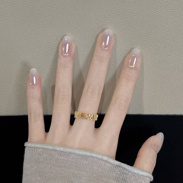 Elegant Protective Press-On Nail Extensions Bowlift