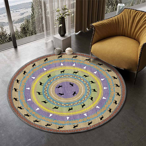 Artistic Round Carpet