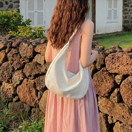 WoWoven Textured Hobo Handbag Bowlift