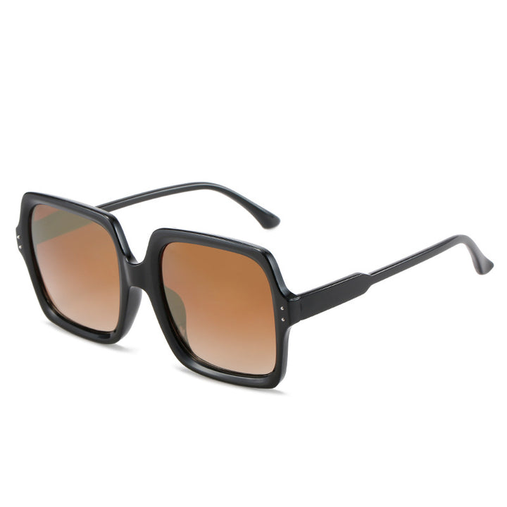 Ladies square fashionable sunglasses with polarized lenses Bowlift