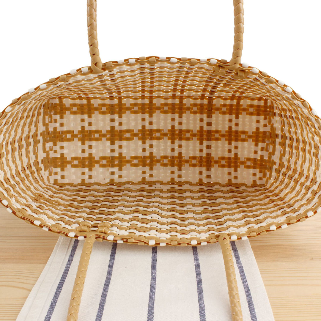 Designer Tote Bag Made of High-Quality Woven Material Bowlift
