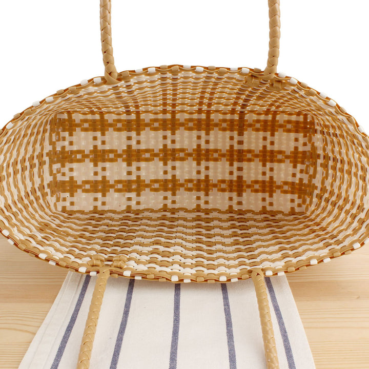 Designer Tote Bag Made of High-Quality Woven Material Bowlift