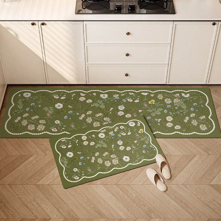 Floral Print Kitchen Runner