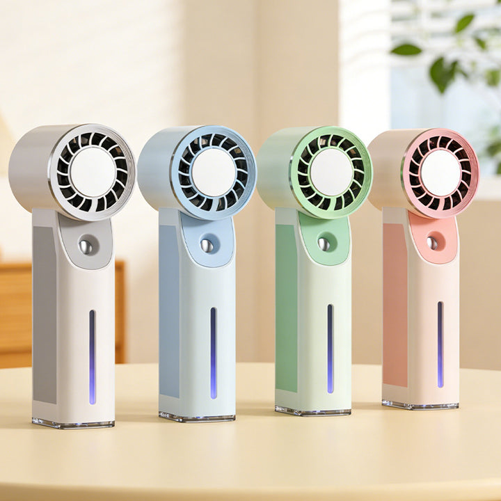 Unisex portable ultrasonic facial spray and mini fan with USB charging function Bowlift