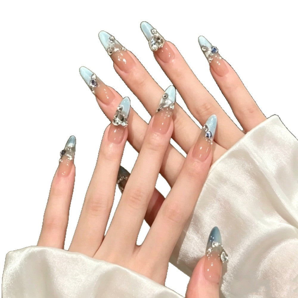 Artistic Floral Press-On Nail Set Bowlift