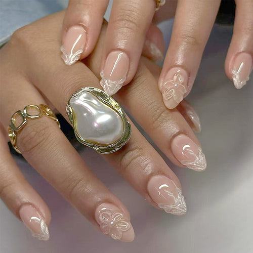 Artistic Sculpted Press-On Nail Tips Bowlift