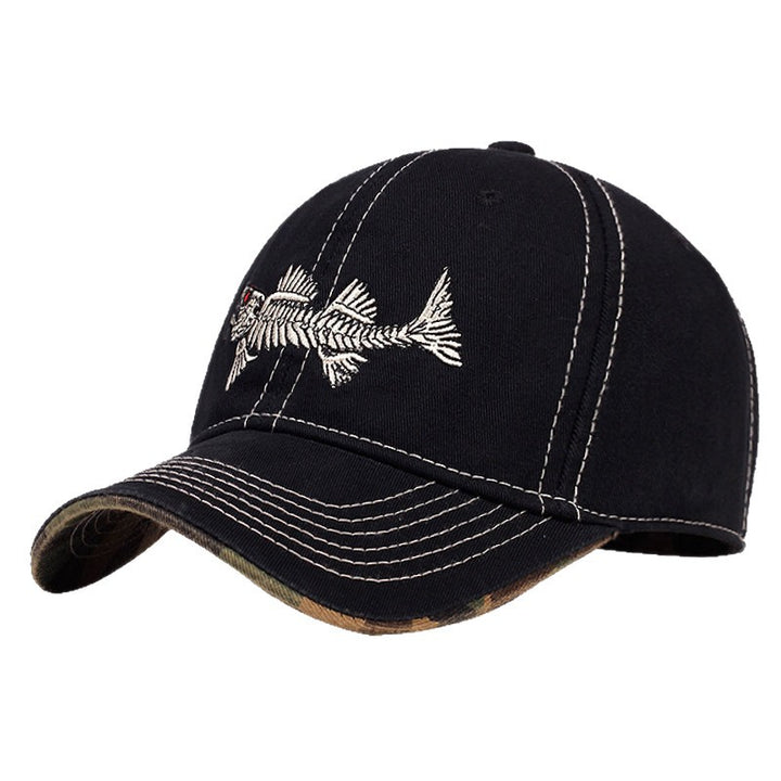 Men's Casual Fishing Embroidered Cap Bowlift