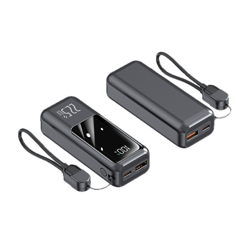 Portable power bank with digital energy display and fast charging function Bowlift