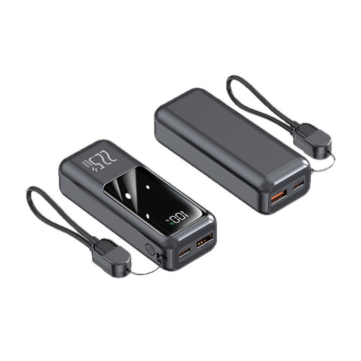 Portable power bank with digital energy display and fast charging function Bowlift