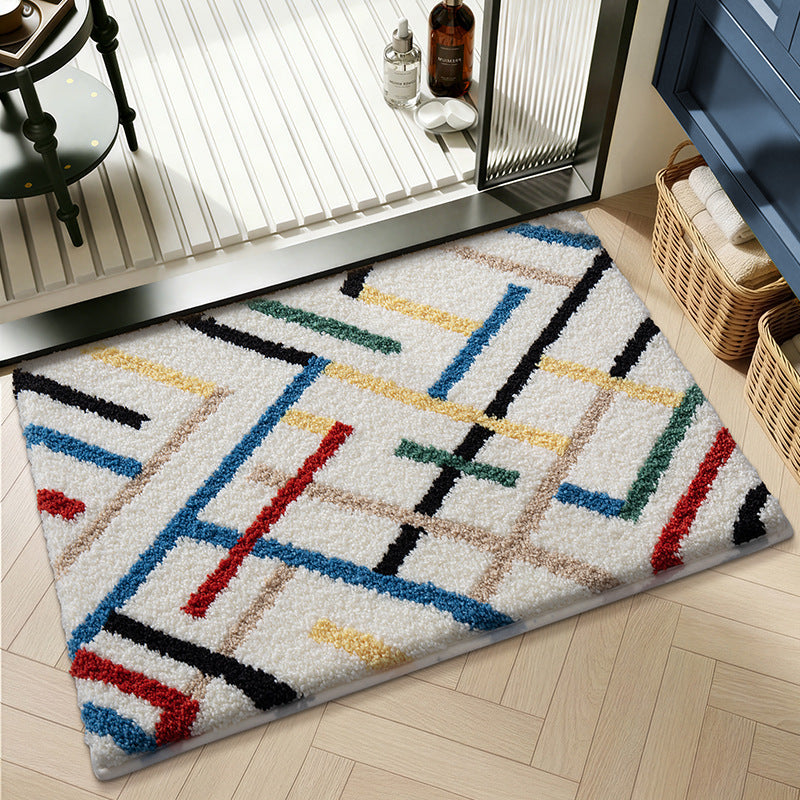 Artistic Abstract Bath Mat Bowlift