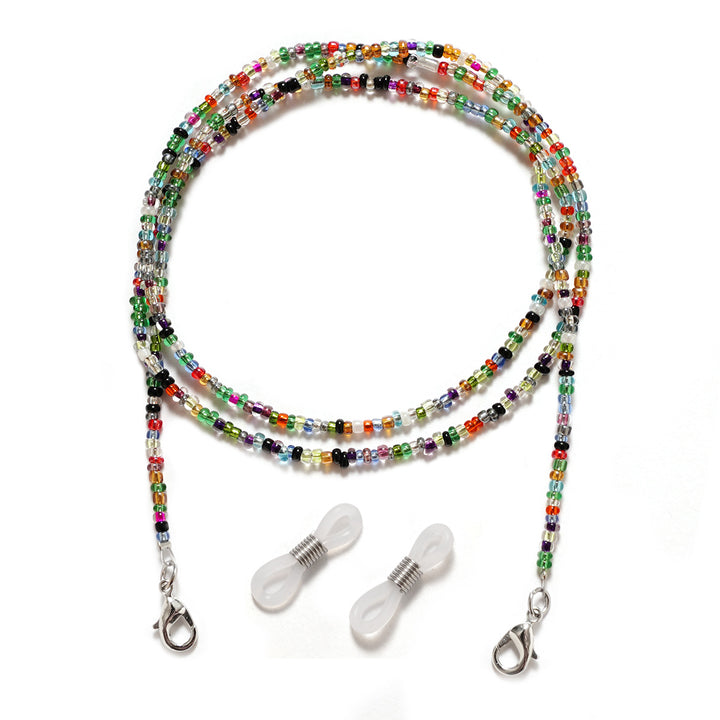 Multi-Colored Beaded Glasses Holder Chain Bowlift