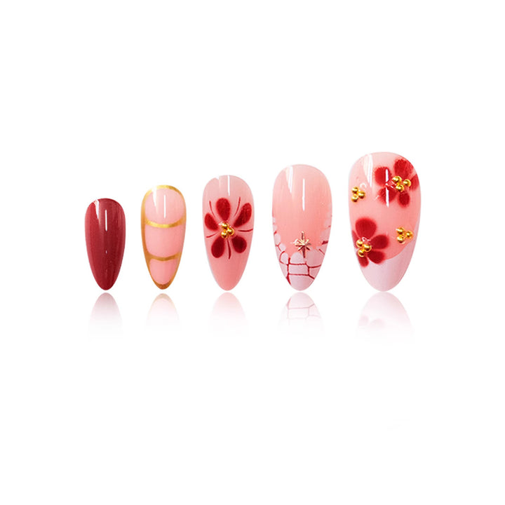 Artistic Almond Shaped Nail Enhancements Bowlift