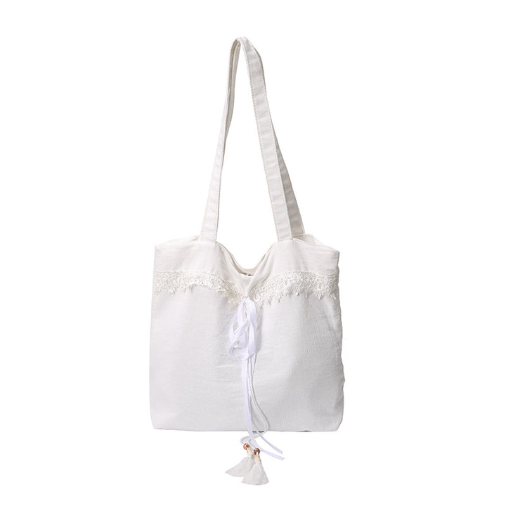 Chic Embroidered Shoulder Tote Bag Bowlift