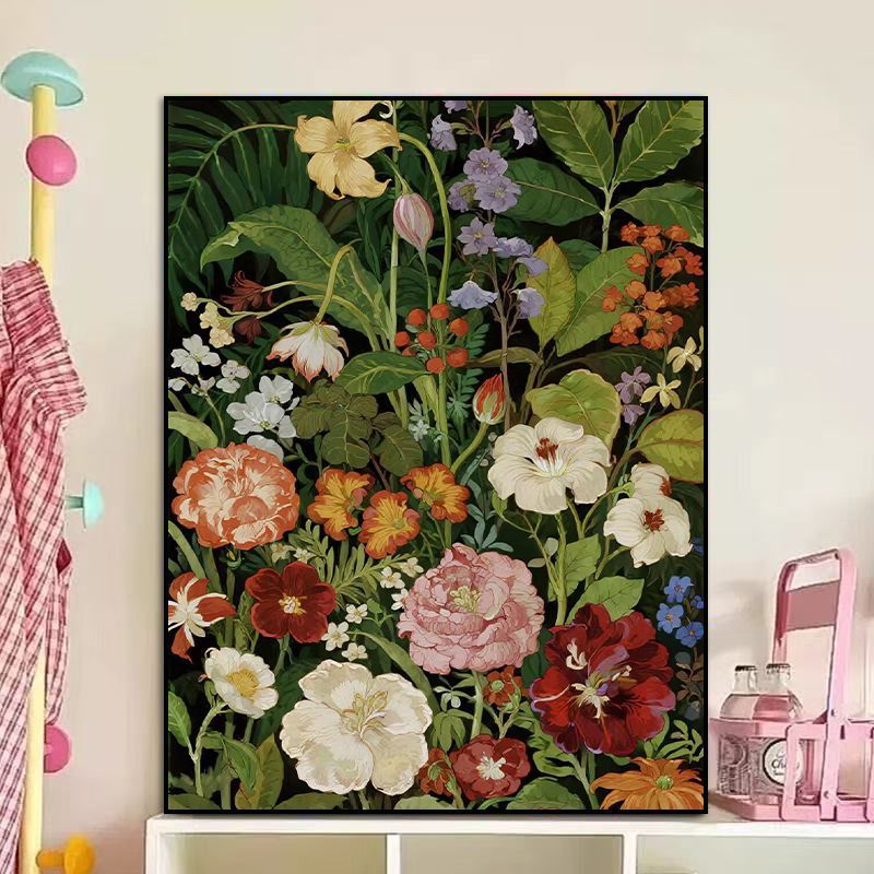 Floral-Themed Canvas Artwork Bowlift