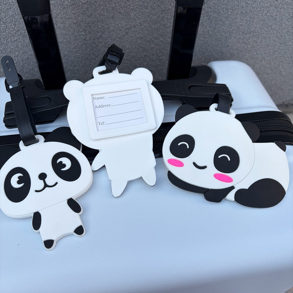 Panda-Themed Luggage Identifier Bowlift