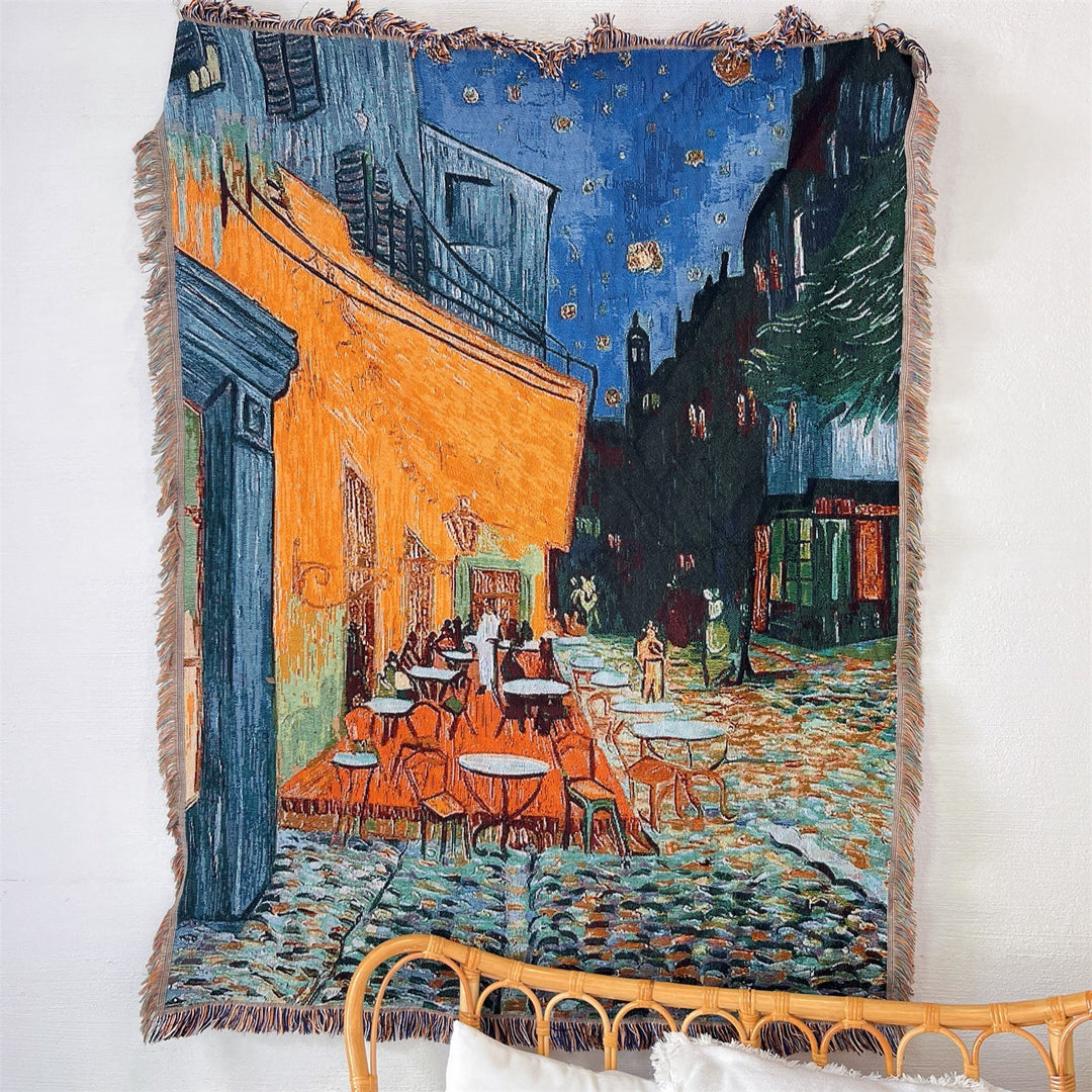 Artistic Floral Throw Blanket