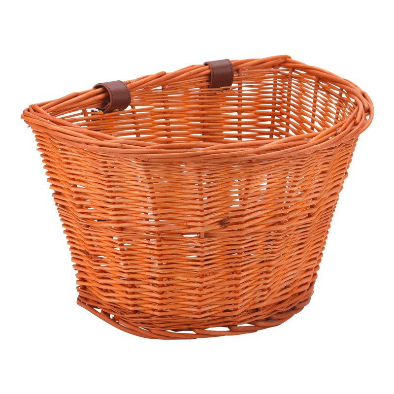 Women braided bicycle basket Bowlift