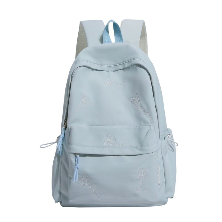 Embroidered Butterfly Pattern Backpack Bowlift
