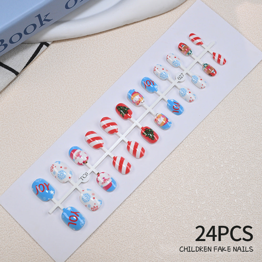 Children's Fun-Themed Press-On Nail Set Bowlift