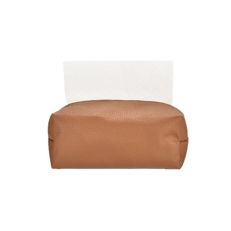 Premium Leather Tissue Box Cover Bowlift