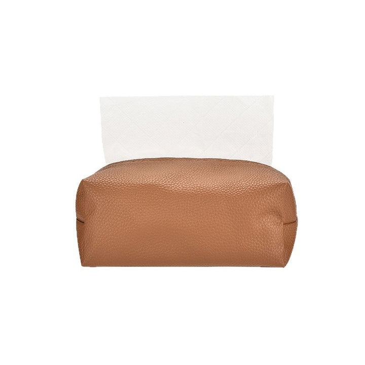 Premium Leather Tissue Box Cover Bowlift