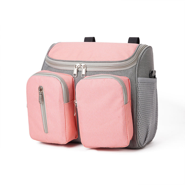 Ladies cooler bag with insulated interior and multiple storage compartments Bowlift
