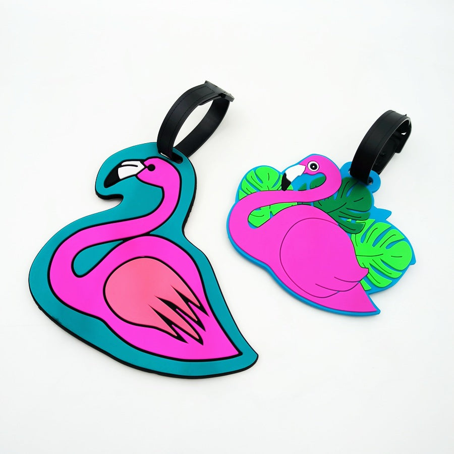 Tropical Flamingo Luggage Tag Bowlift