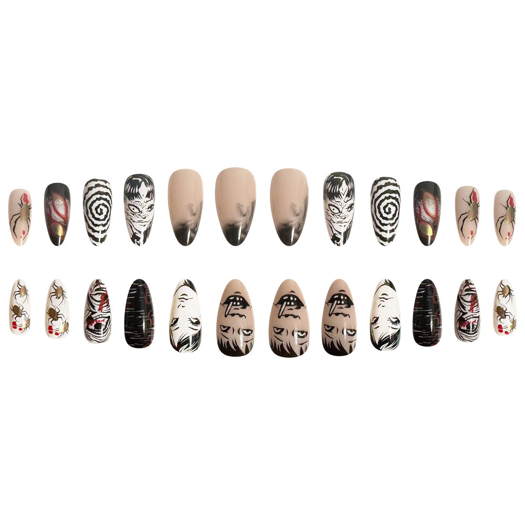 Creative horror design artificial nails Bowlift