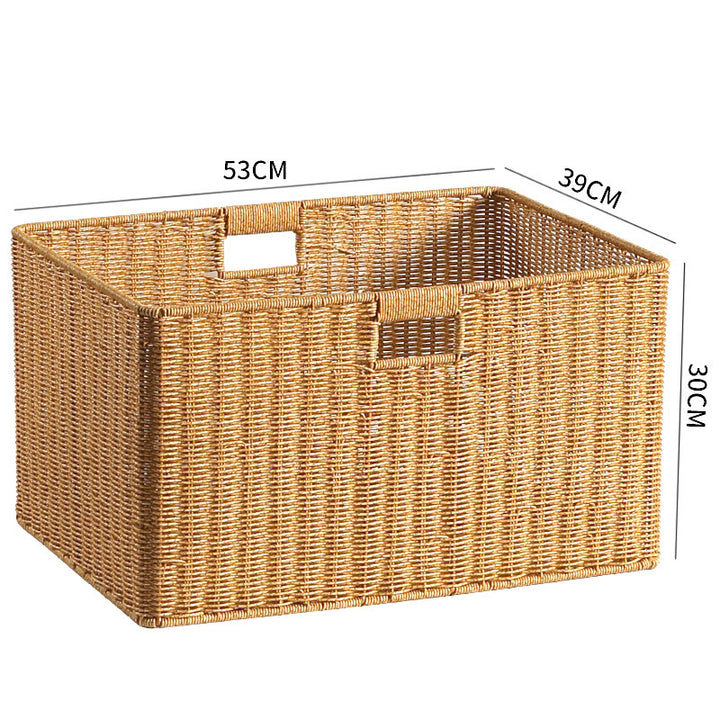 Handcrafted Wicker Storage Tray Bowlift