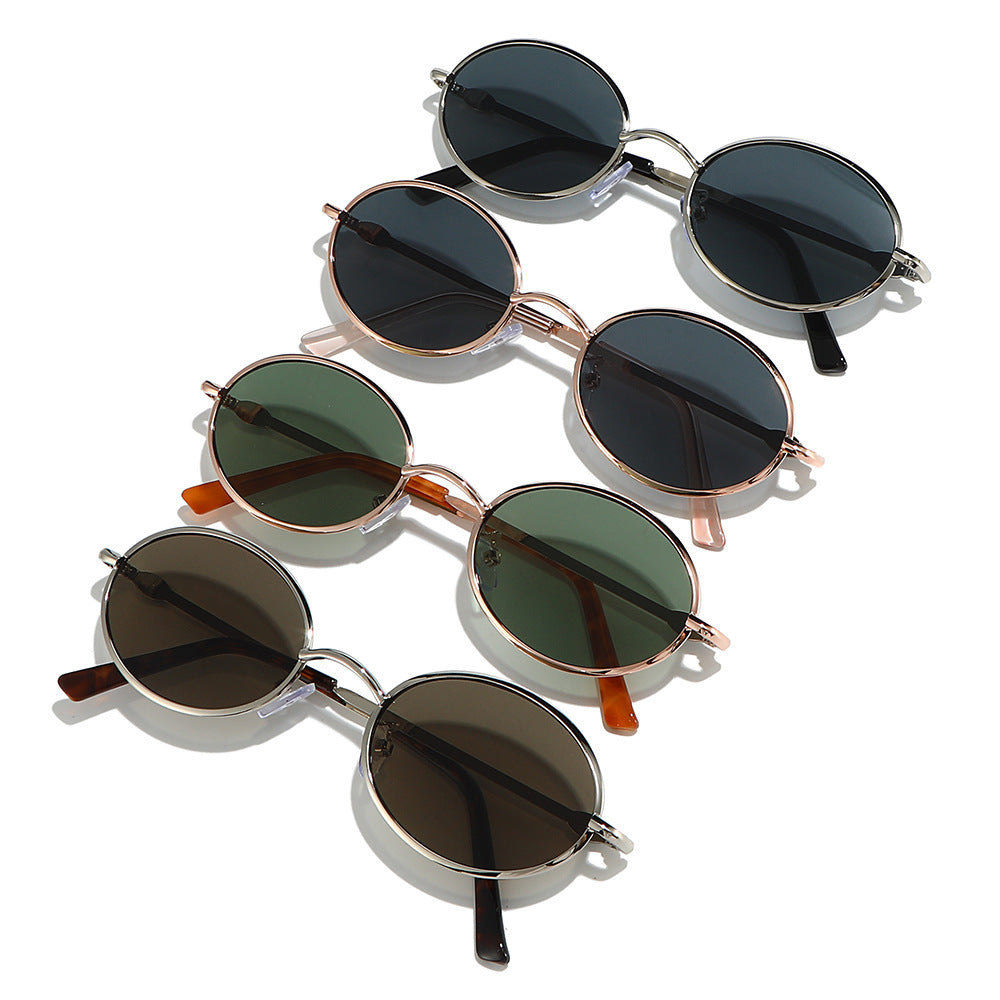 Retro Circle Frame Sunglasses Bowlift